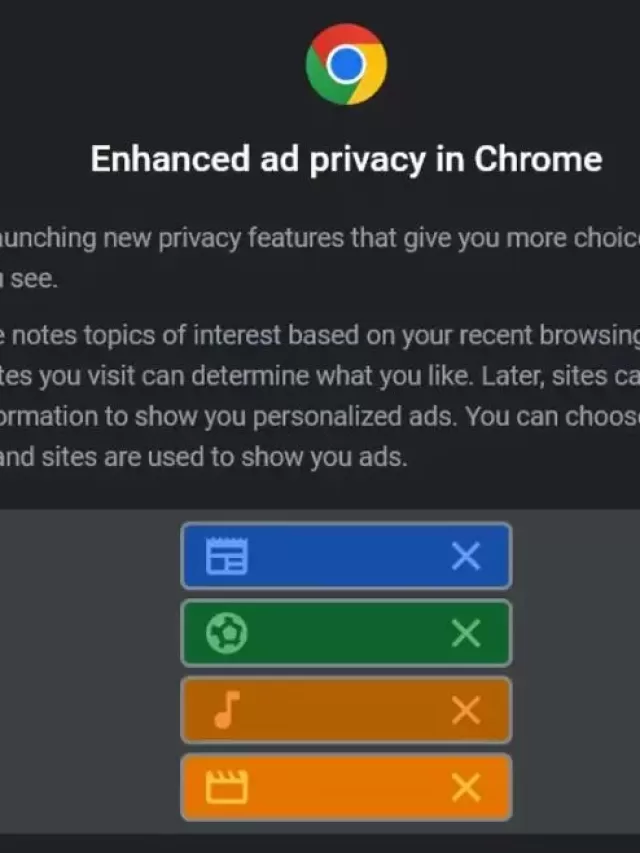 Chrome Privacy Sandbox Pop-Up